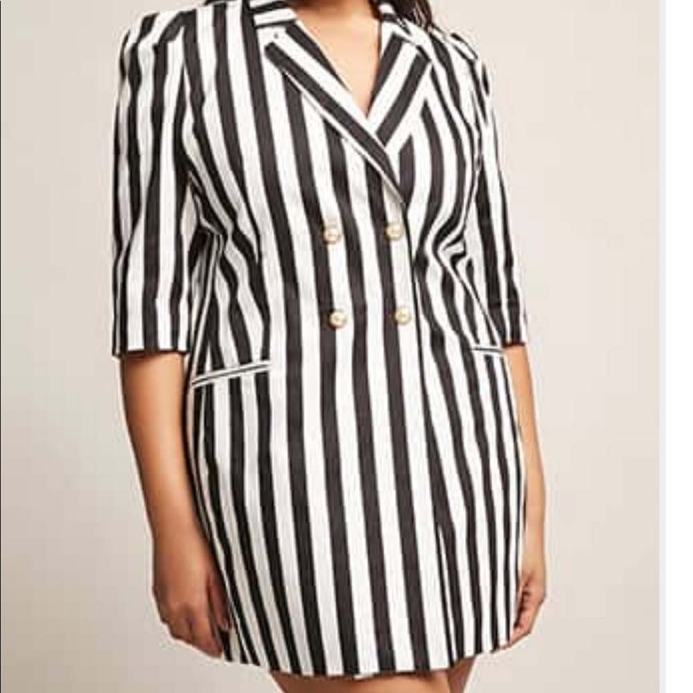 Plus size Tuxedo Dress